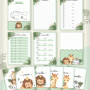 Arquivo Combo Encadernação Baby Safari Verde Alfabeto