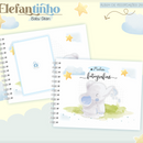 Arquivo Combo Encadernação Baby Elefantinho Azul
