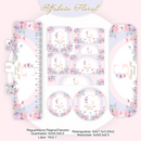 Arquivo Kit Encadernação Floral Alfabeto