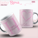 Arquivo Combo Encadernação Baby Linho Alfabeto Rosa