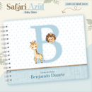Arquivo Combo Encadernação Baby Safari Azul Alfabeto