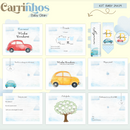 Arquivo Combo Encadernação Baby Carrinhos Alfabeto