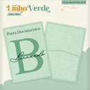 Arquivo Combo Encadernação Baby Linho Verde Alfabeto