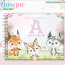 Arquivo Combo Encadernação Baby Bosque Aquarela