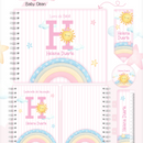 Arquivo Combo Encadernação Baby Sunchine Arco Iris