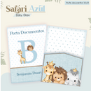 Arquivo Combo Encadernação Baby Safari Azul Alfabeto