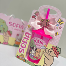 Arquivo Caixa Copo Canudo 400 ML Somente Molde - Amor em Forma de Papel