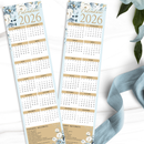 Arquivo Coleção Floral Azul Calendário 2026