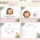 Arquivo Combo Encadernação Baby Safari Rosa
