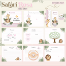 Arquivo Combo Encadernação Baby Safari Rosa