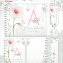 Arquivo Combo Encadernação Baby Jardim Floral Delicado Alfabeto