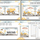 Arquivo Kit Encadernação Baby Trator Amarelo