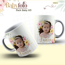 Arquivo Encadernação Baby Foto Floral