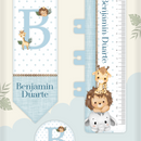 Arquivo Combo Encadernação Baby Safari Azul Alfabeto