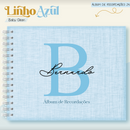 Arquivo Combo Encadernação Baby Linho Azul Alfabeto