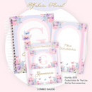 Arquivo Kit Encadernação Floral Alfabeto