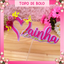Arquivo dia das mães topo de bolo simples