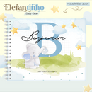 Arquivo Combo Encadernação Baby Elefantinho Azul