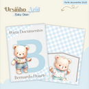 Arquivo Combo Encadernação Baby Ursinho Azul Alfabeto