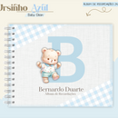 Arquivo Combo Encadernação Baby Ursinho Azul Alfabeto