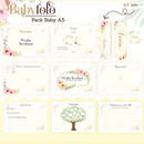 Arquivo Encadernação Baby Foto Floral