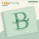 Arquivo Combo Encadernação Baby Linho Verde Alfabeto