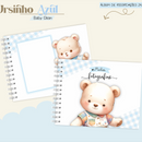 Arquivo Combo Encadernação Baby Ursinho Azul Alfabeto