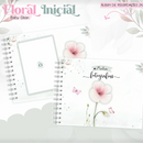 Arquivo Combo Encadernação Baby Jardim Floral Delicado Alfabeto