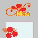Arquivo dia das mães topo de bolo mãe floral infinito coração