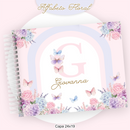 Arquivo Kit Encadernação Floral Alfabeto