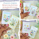 Arquivo Marcadores Magnéticos Floral - Desenhitos da Jana