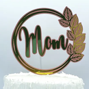Arquivo dia das mães topo de bolo circular Mom