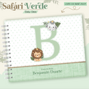 Arquivo Combo Encadernação Baby Safari Verde Alfabeto