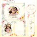Arquivo Encadernação Baby Foto Floral