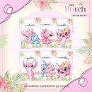 Arquivo Kit Encadernação Stitch e Angel