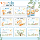 Arquivo Encadernação Baby Raposinha Menino Bosque