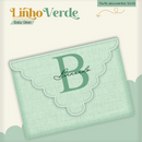 Arquivo Combo Encadernação Baby Linho Verde Alfabeto