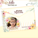 Arquivo Encadernação Baby Foto Floral