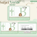 Arquivo Combo Encadernação Baby Safari Verde Alfabeto