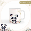 Arquivo Encadernação Baby Panda Linho Rosa Alfabeto - PAMELLA