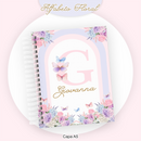 Arquivo Kit Encadernação Floral Alfabeto