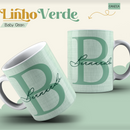 Arquivo Combo Encadernação Baby Linho Verde Alfabeto