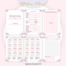 Arquivo Kit Encadernação Floral Alfabeto