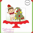 Arquivo Natal Topo de Bolo Bebê na Árvore