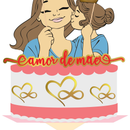 Arquivo dia das mães topo de bolo mãe e filha