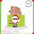 Arquivo Natal Topo de Bolo Papai Noel Confeiteiro