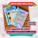 Arquivo Envelope para Tatuagens Temporária Molde