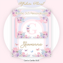 Arquivo Kit Encadernação Floral Alfabeto