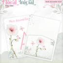 Arquivo Combo Encadernação Baby Jardim Floral Delicado Alfabeto