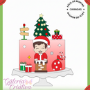Arquivo Natal Topo de Bolo Bebê Chaminé